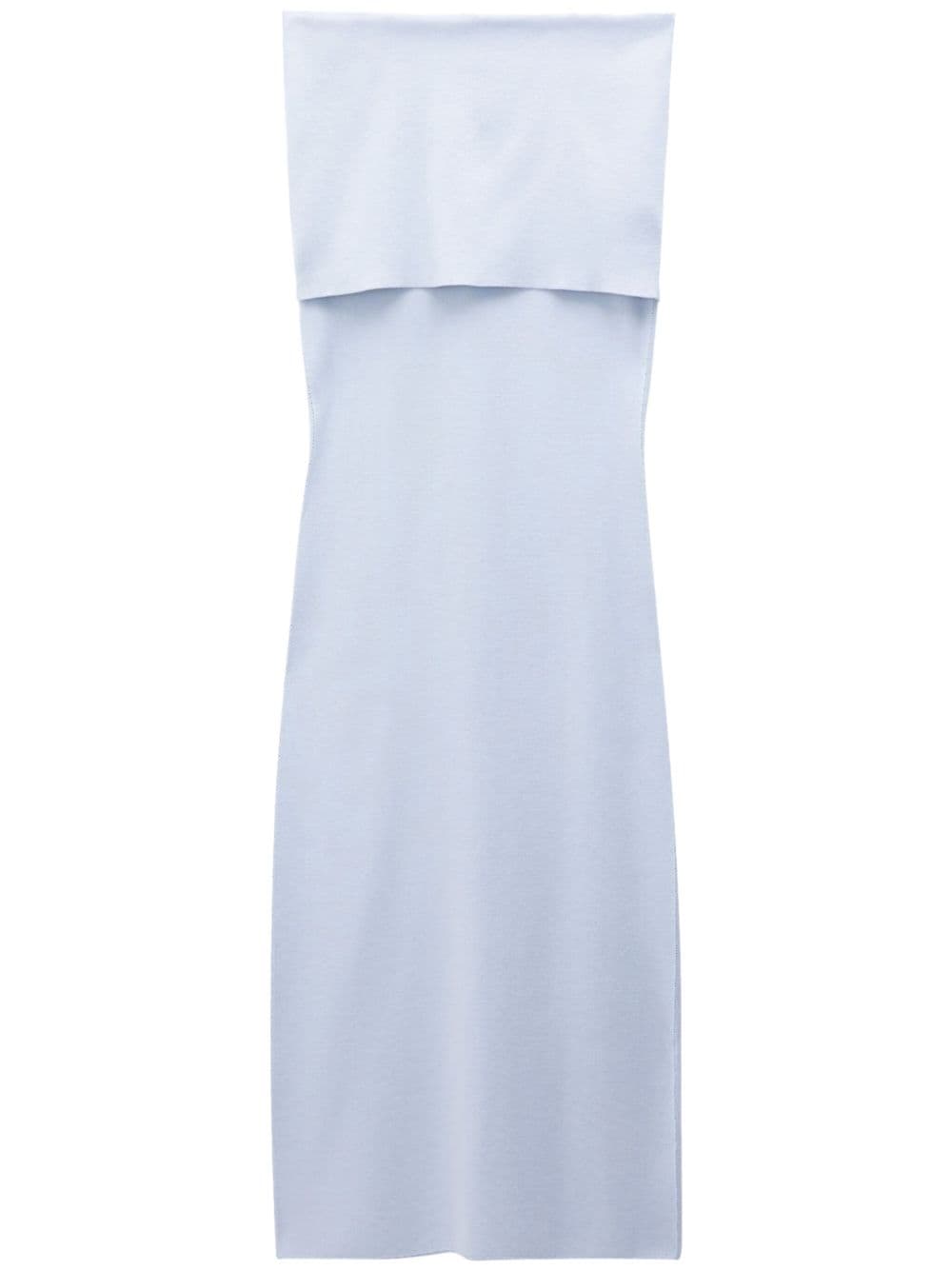 Filippa K folded off-shoulder midi dress - Blue von Filippa K