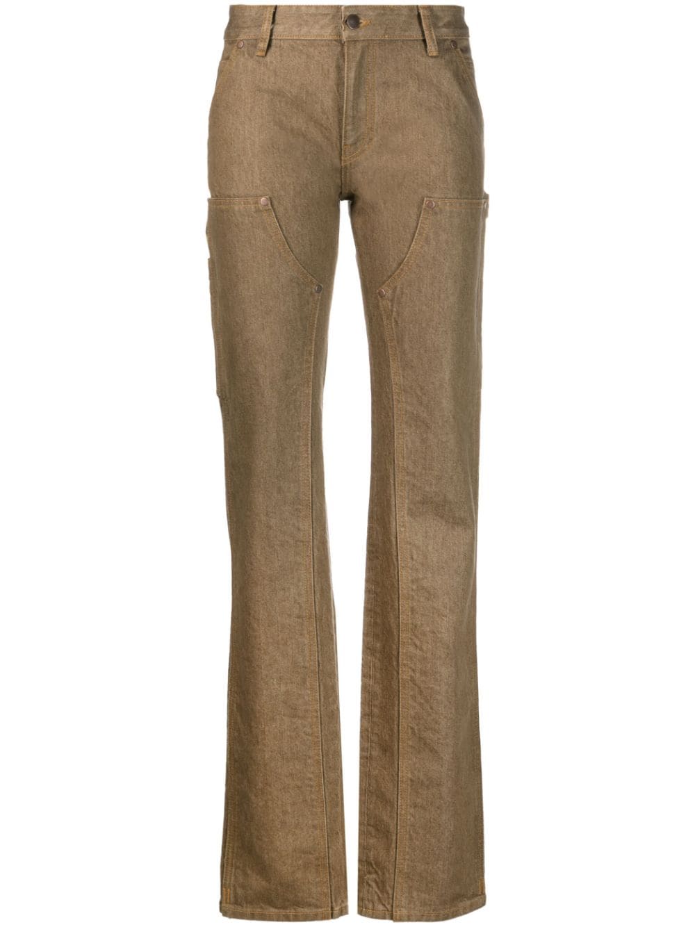 Filippa K panelled straight-leg jeans - Brown von Filippa K