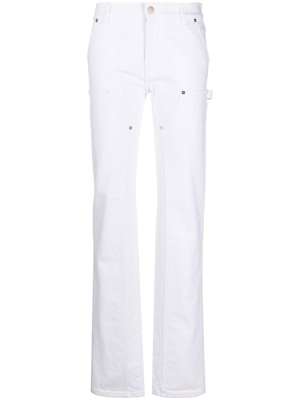 Filippa K panelled straight-leg jeans - White von Filippa K