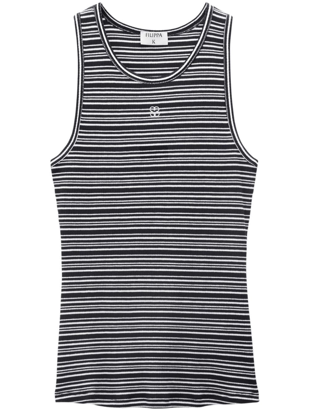 Filippa K striped fine-rib organic-cotton vest - Brown von Filippa K