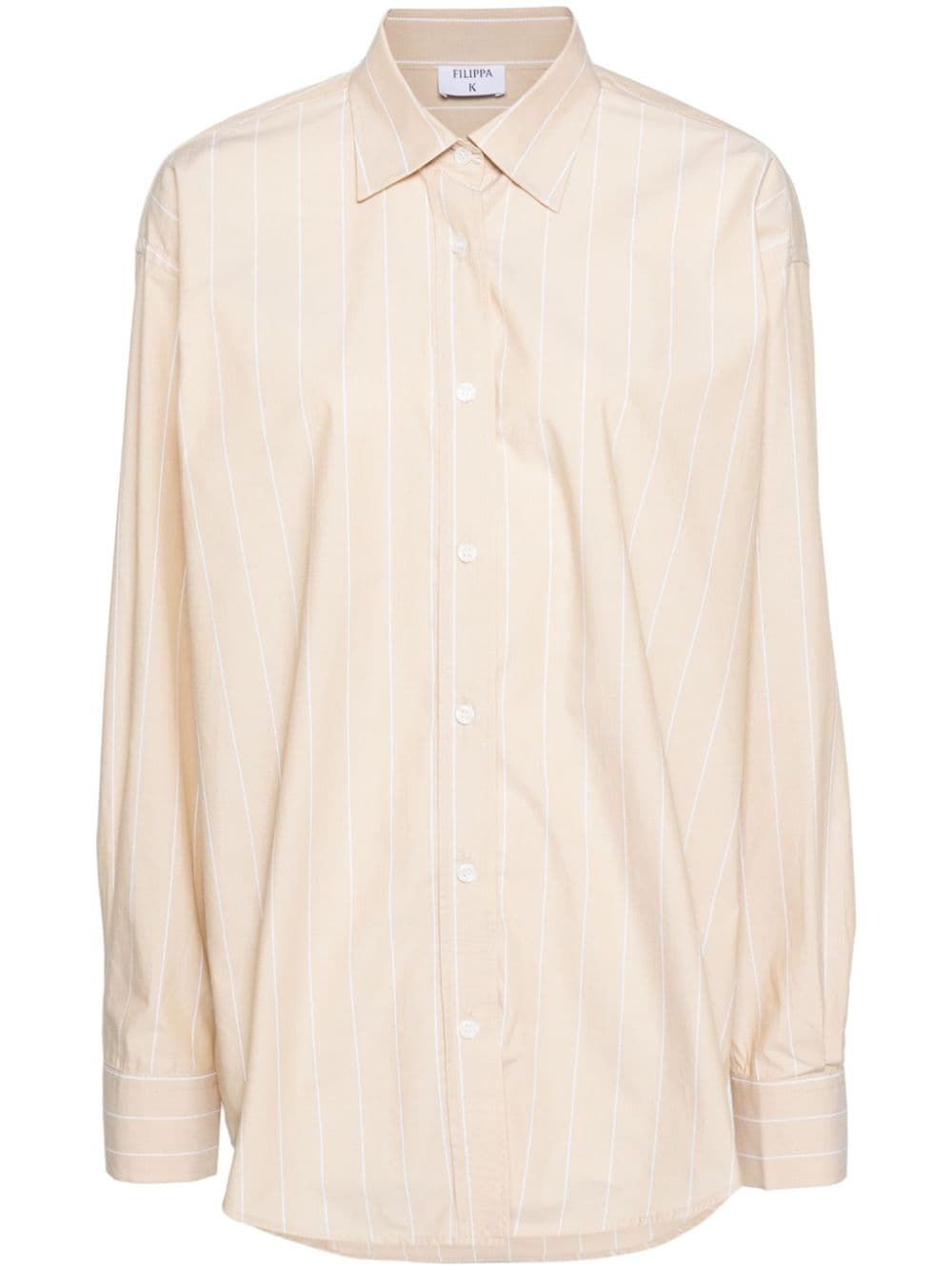 Filippa K striped organic-cotton shirt - Yellow von Filippa K