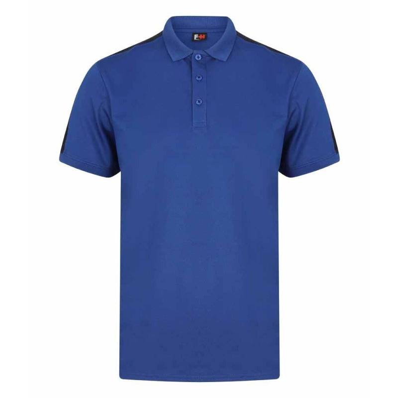 Contrast Panel-pique-polo-hemd Damen Blau M von Finden & Hales