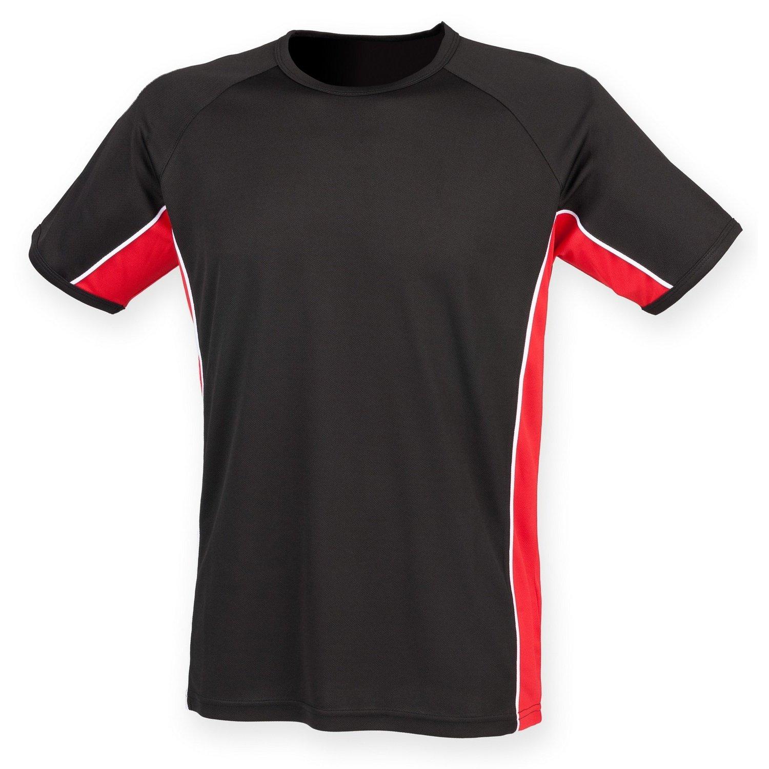 Performance Panel Sport Tshirt Unisex Schwarz 13-14A von Finden & Hales