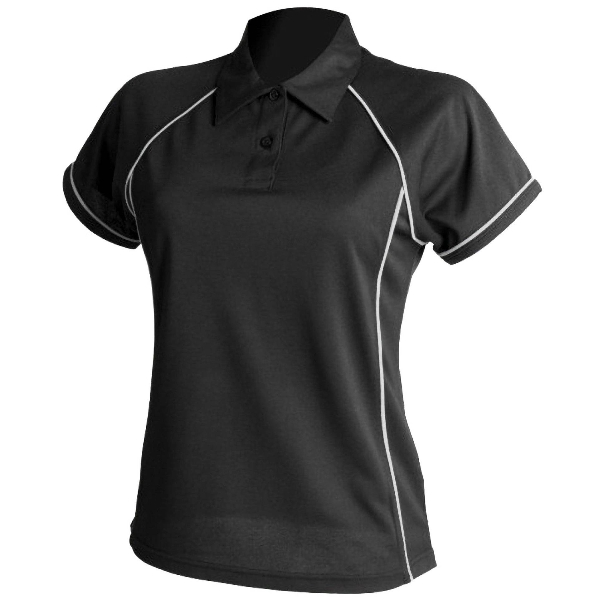 Sport Polo Shirt Coolplus Damen Schwarz XL von Finden & Hales