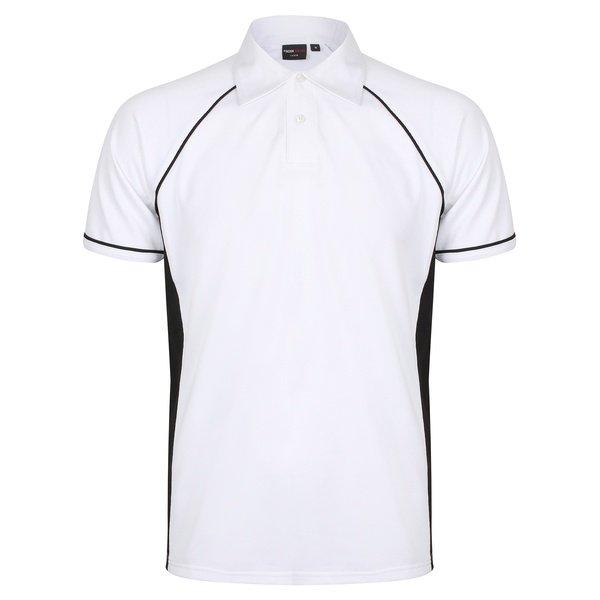 Sport Poloshirt, Kurzarm Herren Weiss 3XL von Finden & Hales