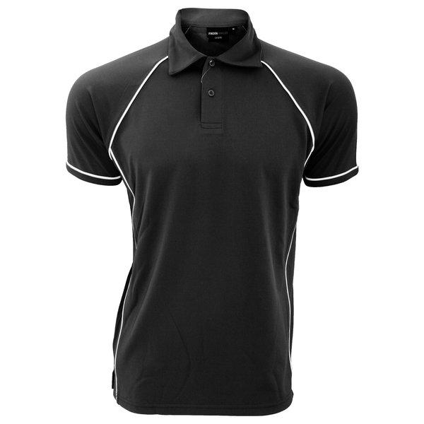 Sport Poloshirt, Kurzarm Herren Schwarz M von Finden & Hales