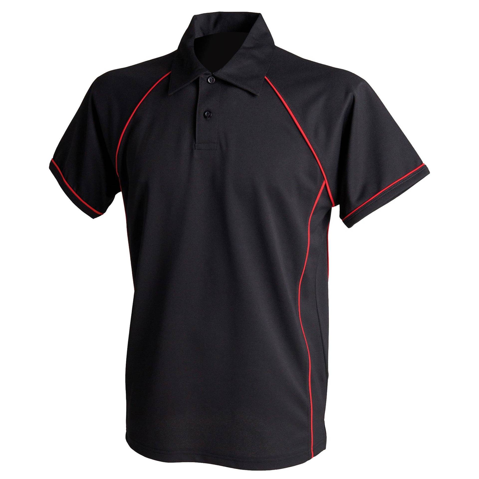 Sport Polo Shirt Mädchen Schwarz 5-6A von Finden & Hales