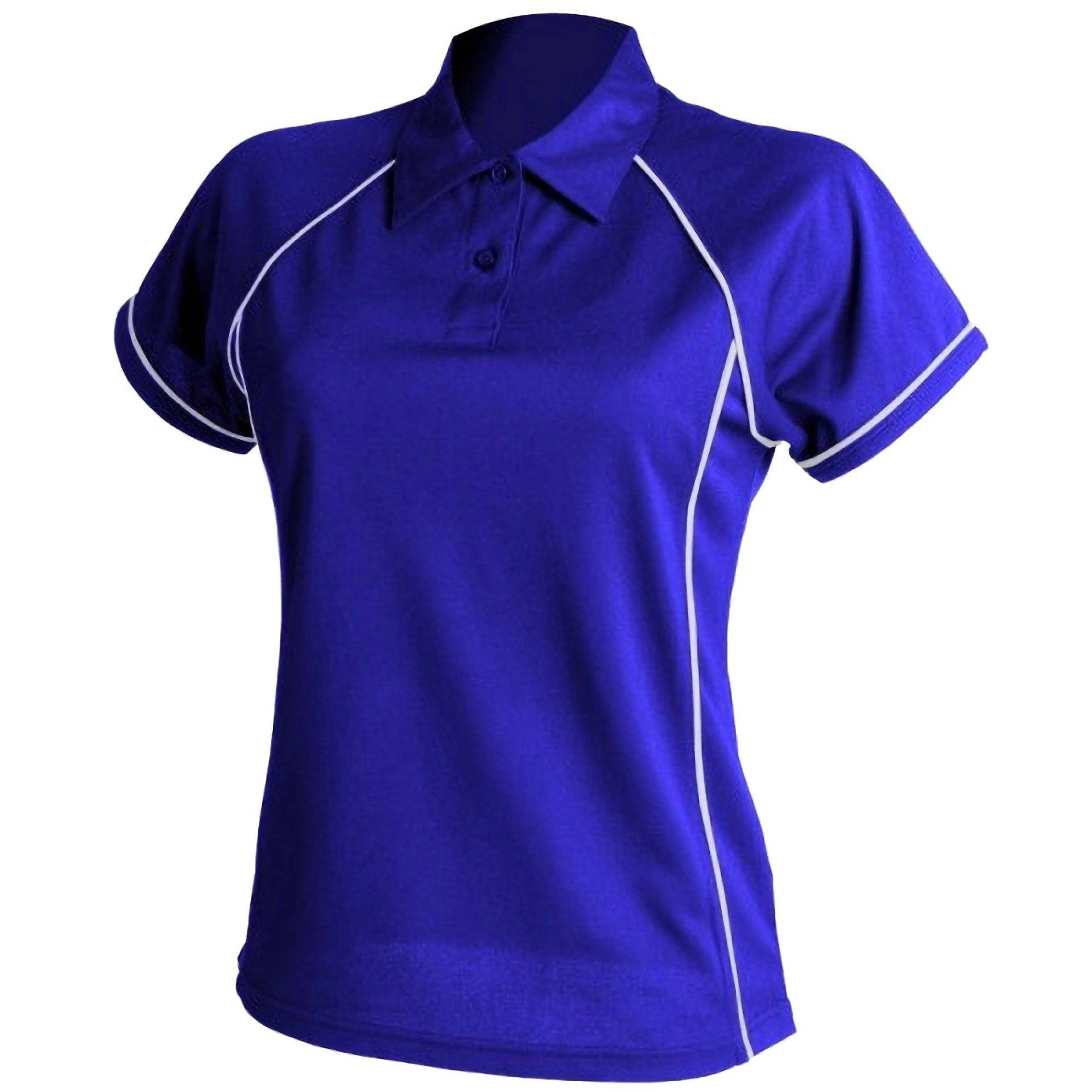 Sport Polo Shirt Coolplus Damen Horizon Blue XXL von Finden & Hales