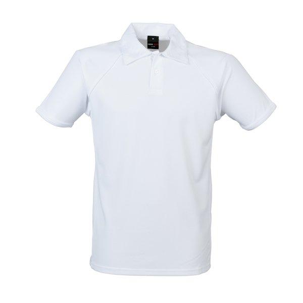 Sport Poloshirt, Kurzarm Herren Weiss XL von Finden & Hales