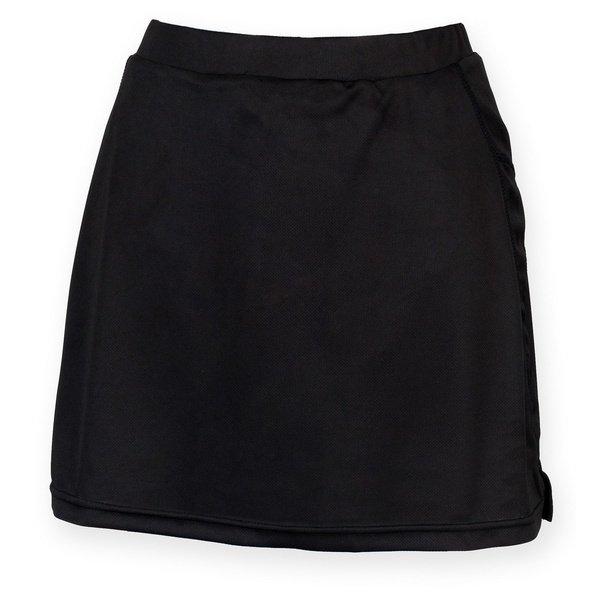 Sport Skort Hosenrock Mit Feuchtigkeitstransportierendem Finish Damen Schwarz XL von Finden & Hales