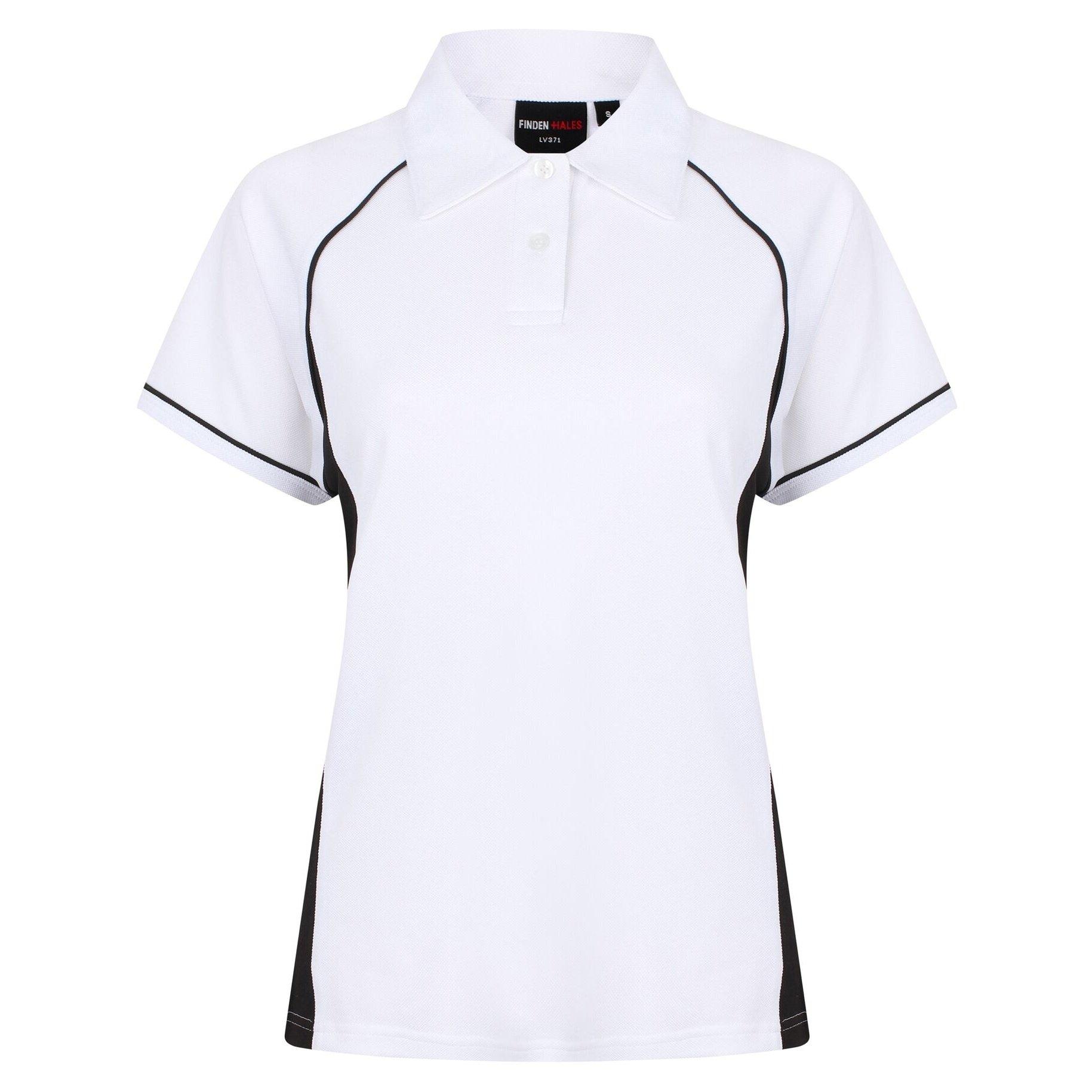 Sport Polo Shirt Coolplus Damen Weiss L von Finden & Hales