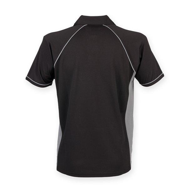 Sport Poloshirt, Kurzarm Herren Schwarz L von Finden & Hales