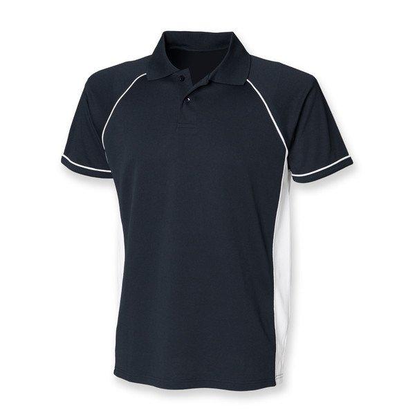 Sport Poloshirt Panel Performance Herren Marine XXL von Finden & Hales