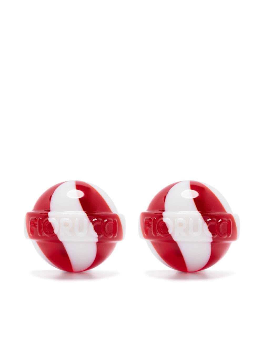 Fiorucci Lollipop clip-on earrings - Red von Fiorucci