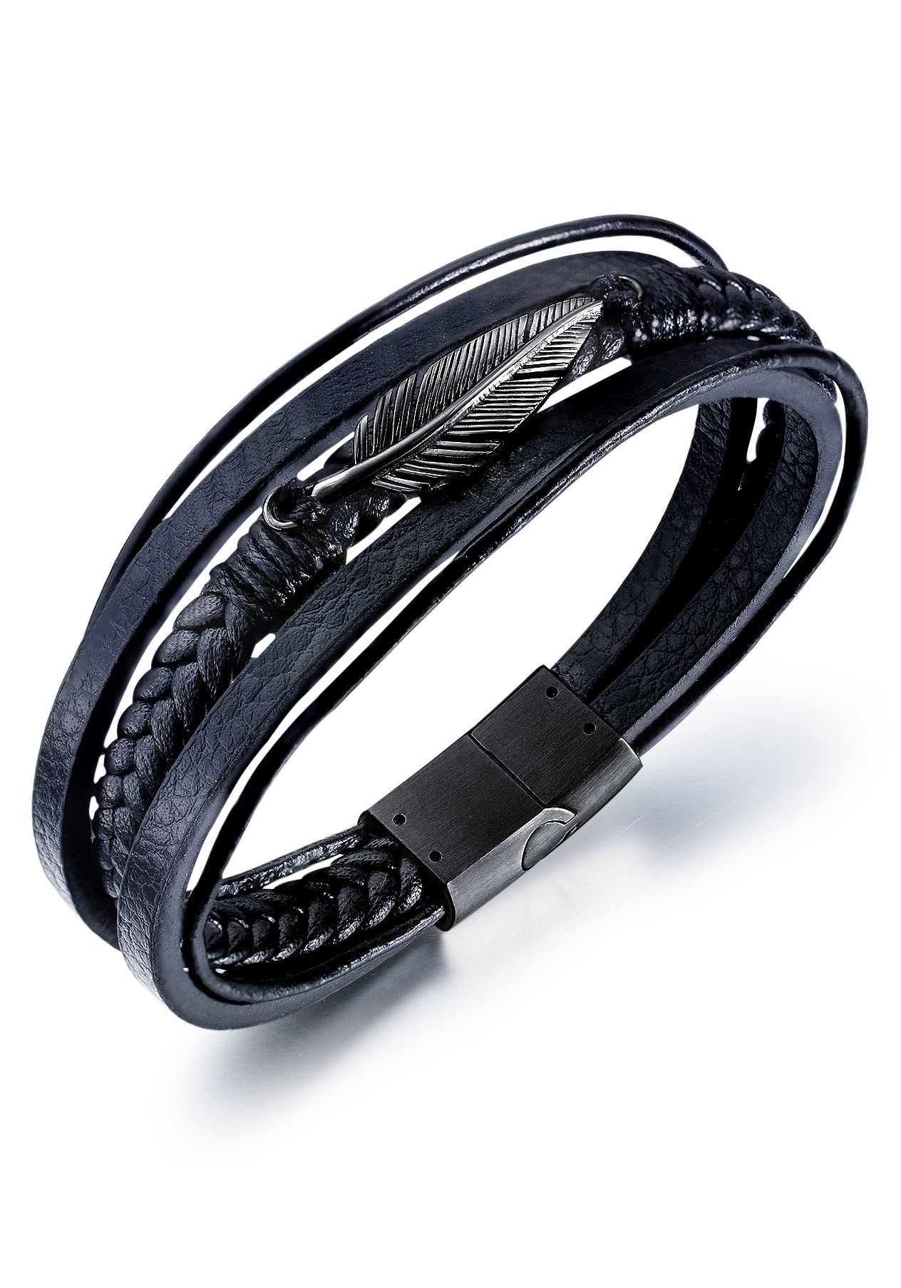 Firetti Armband »Schmuck Geschenk Armschmuck Armkette Feder« von Firetti