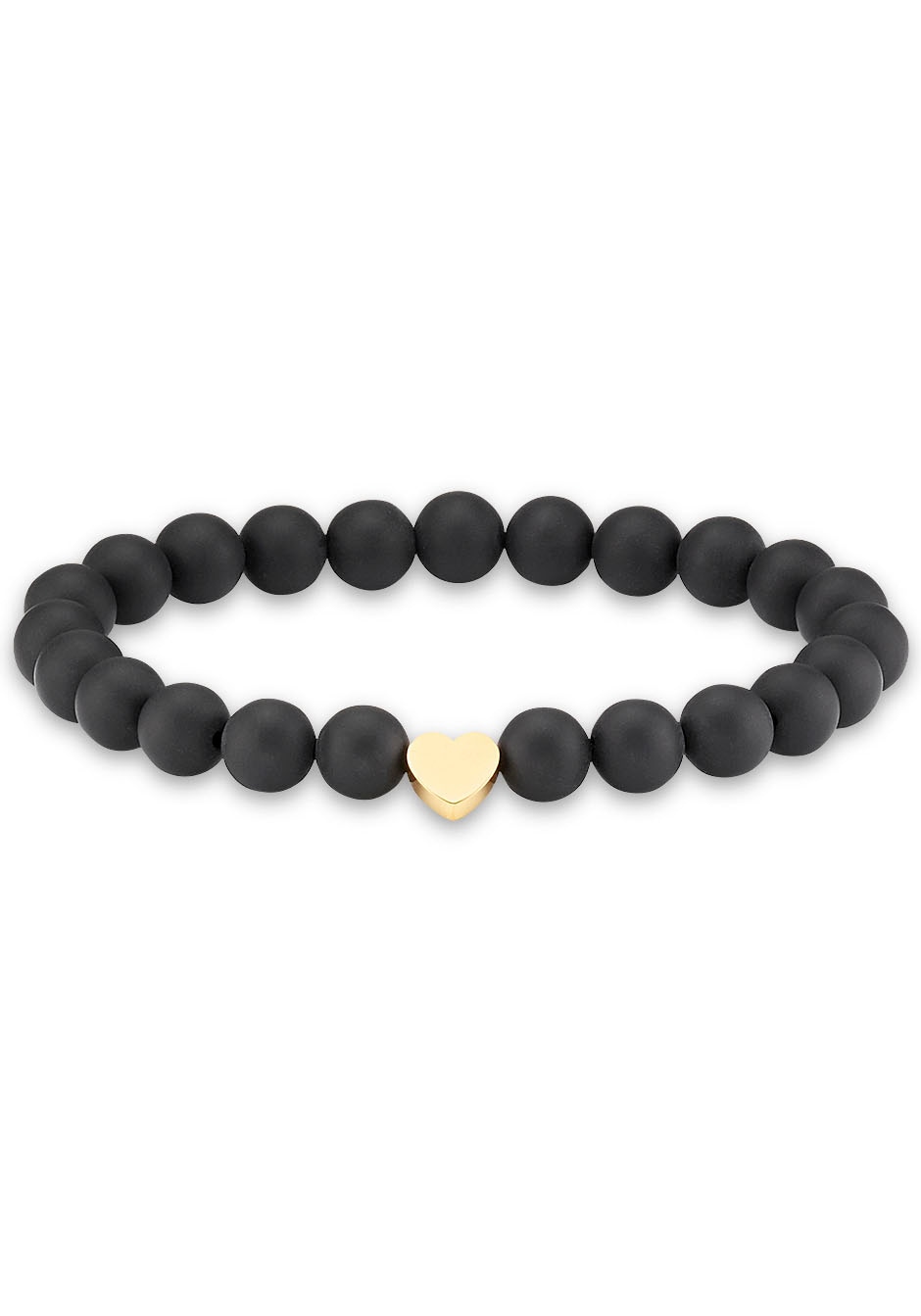 Firetti Armband »Herz mit Kugeln aus Edelstein«, Made in Germany - mit Onyx oder Tigerauge Firetti Armband »Herz mit Kugeln aus Edelstein«, Made in Germany - mit Onyx oder Tigerauge von Firetti