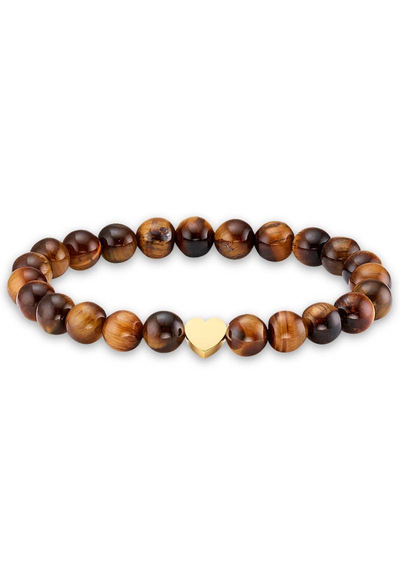 Firetti Armband »Schmuck Geschenk Herz Element, Steinarmband, Partnerarmband«, Made in Germany - mit Onyx oder Tigerauge von Firetti