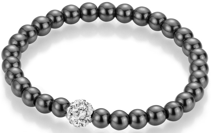 Firetti Armband »Schmuck Geschenk Armschmuck Armkette Edelstein Farbstein«, mit Hämatit, Kristallstein von Firetti