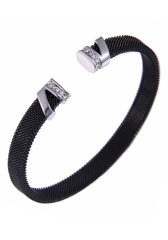 Firetti Armspange »Schmuck Geschenk Armschmuck Armband Meschkette Glitzer« von Firetti