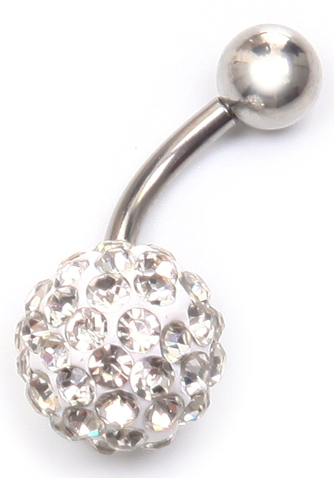 Firetti Bauchnabelpiercing »Schmuck Geschenk Piercing Körperschmuck Kugel«, mit Glasstein von Firetti