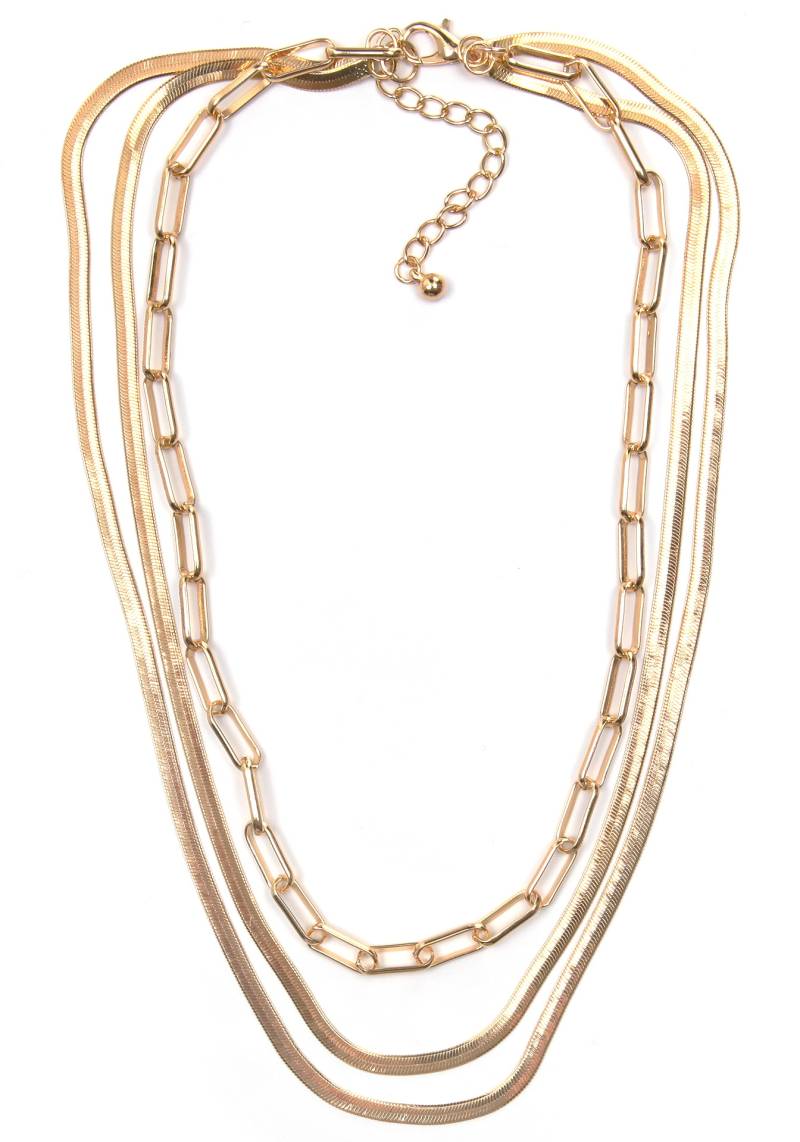 Firetti Collier »Halsschmuck Layering-Look Gliederkette« von Firetti
