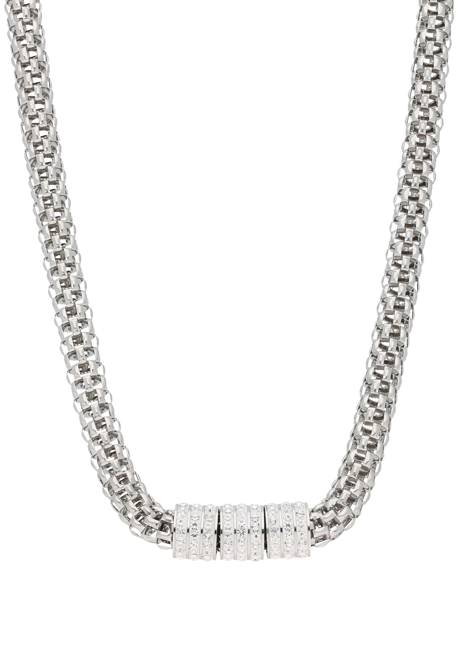 Firetti Collier »Schmuck Geschenk Halsschmuck Halskette Meshkette Kristallstein« von Firetti