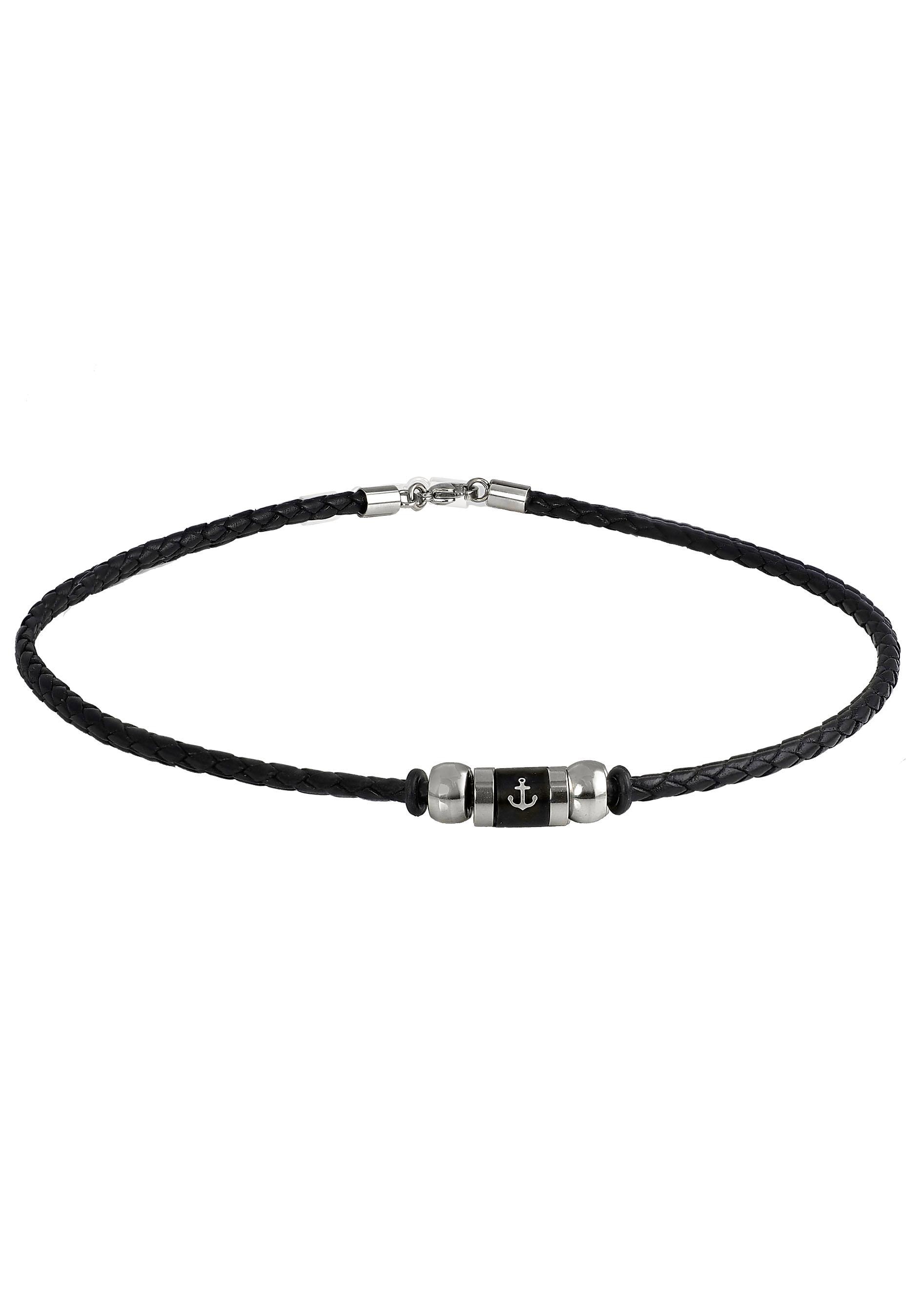 Firetti Kette mit Anhänger »Schmuck Geschenk, Anker, Flechtkordel, massiv«, Made in Germany von Firetti