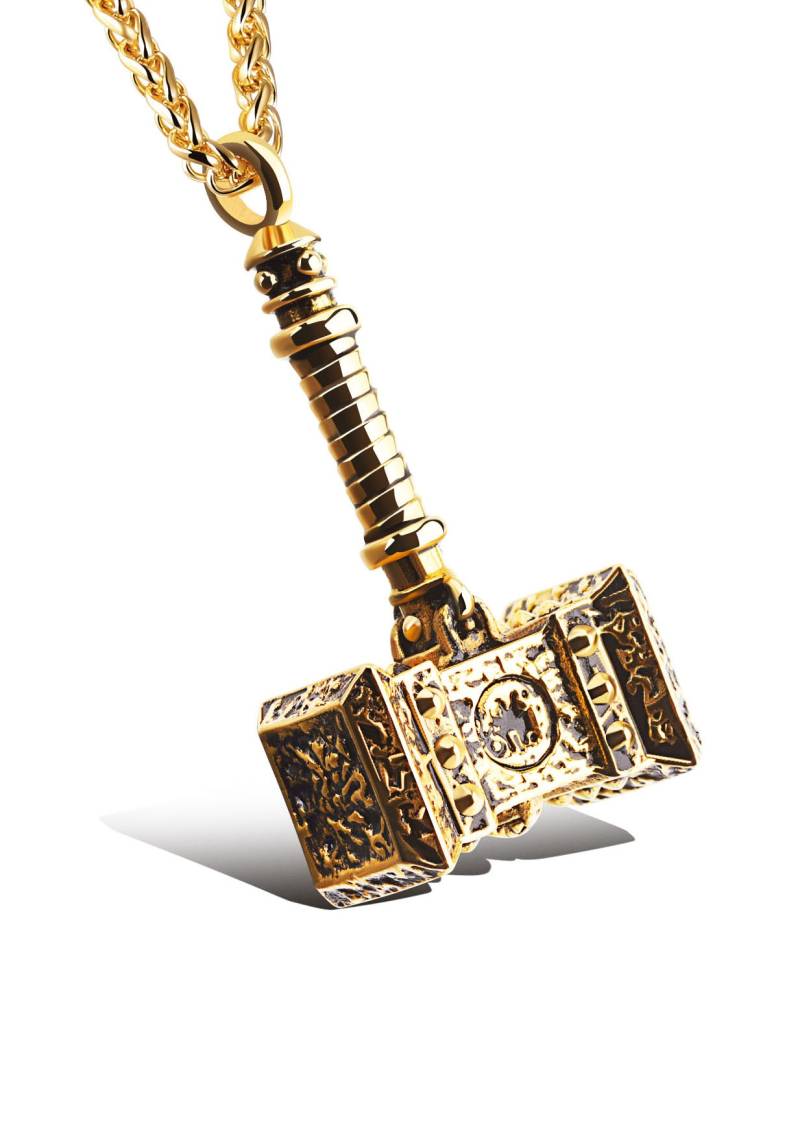 Firetti Kette mit Anhänger »Schmuck Geschenk Hammer, strukturiert« von Firetti