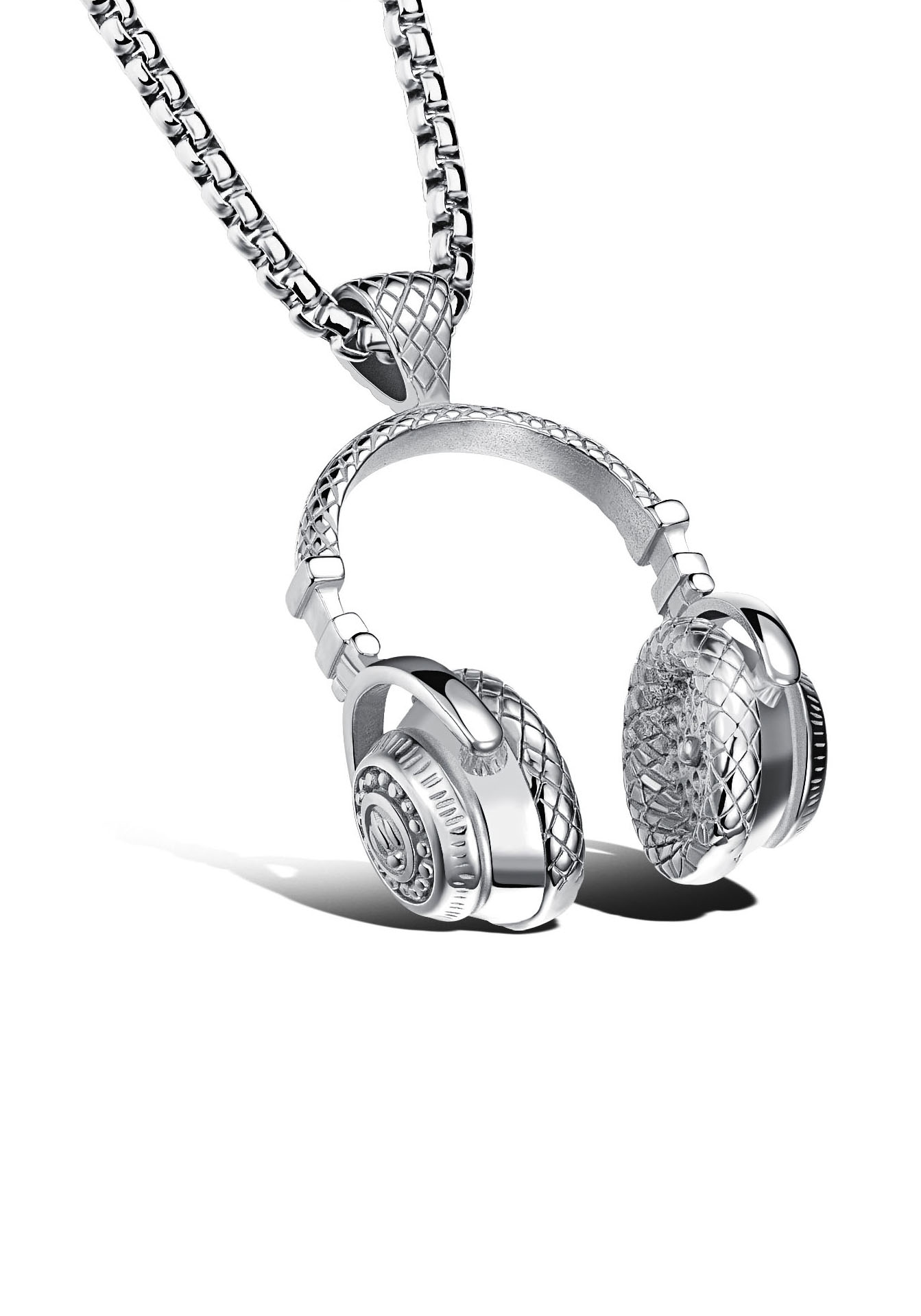 Firetti Kette mit Anhänger »Schmuck Geschenk Kopfhörer, strukturiert« von Firetti