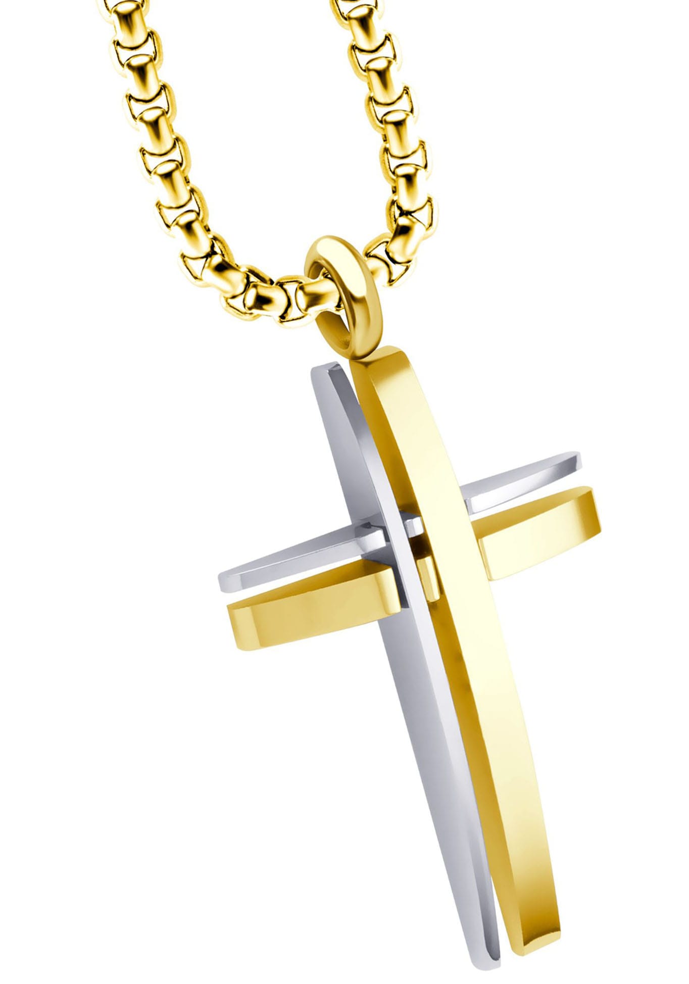 Firetti Kette mit Anhänger »Schmuck Geschenk Kreuz« von Firetti