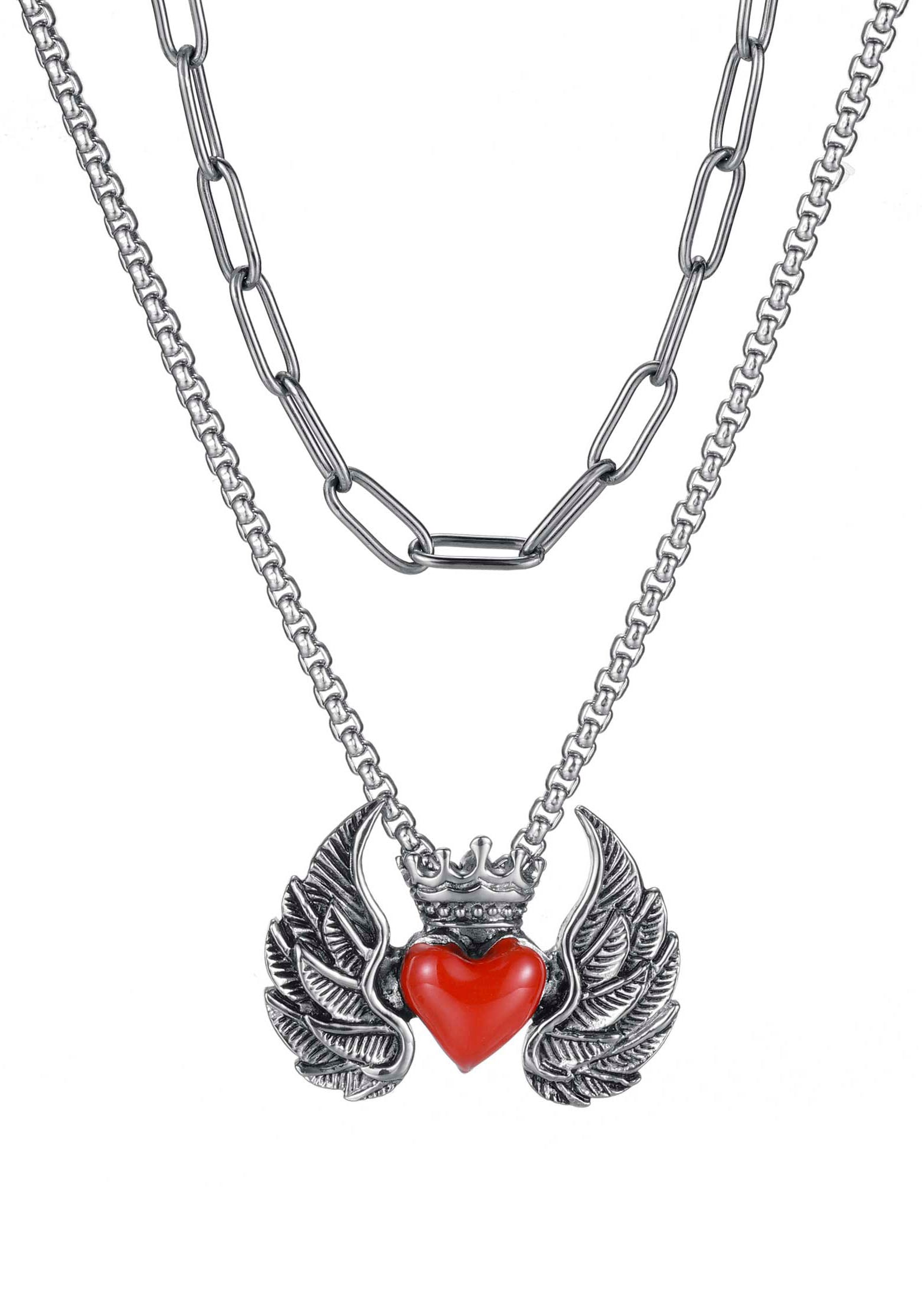 Firetti Kette mit Anhänger »Schmuck Geschenk, Flying Heart«, (Set, 1 tlg.) von Firetti