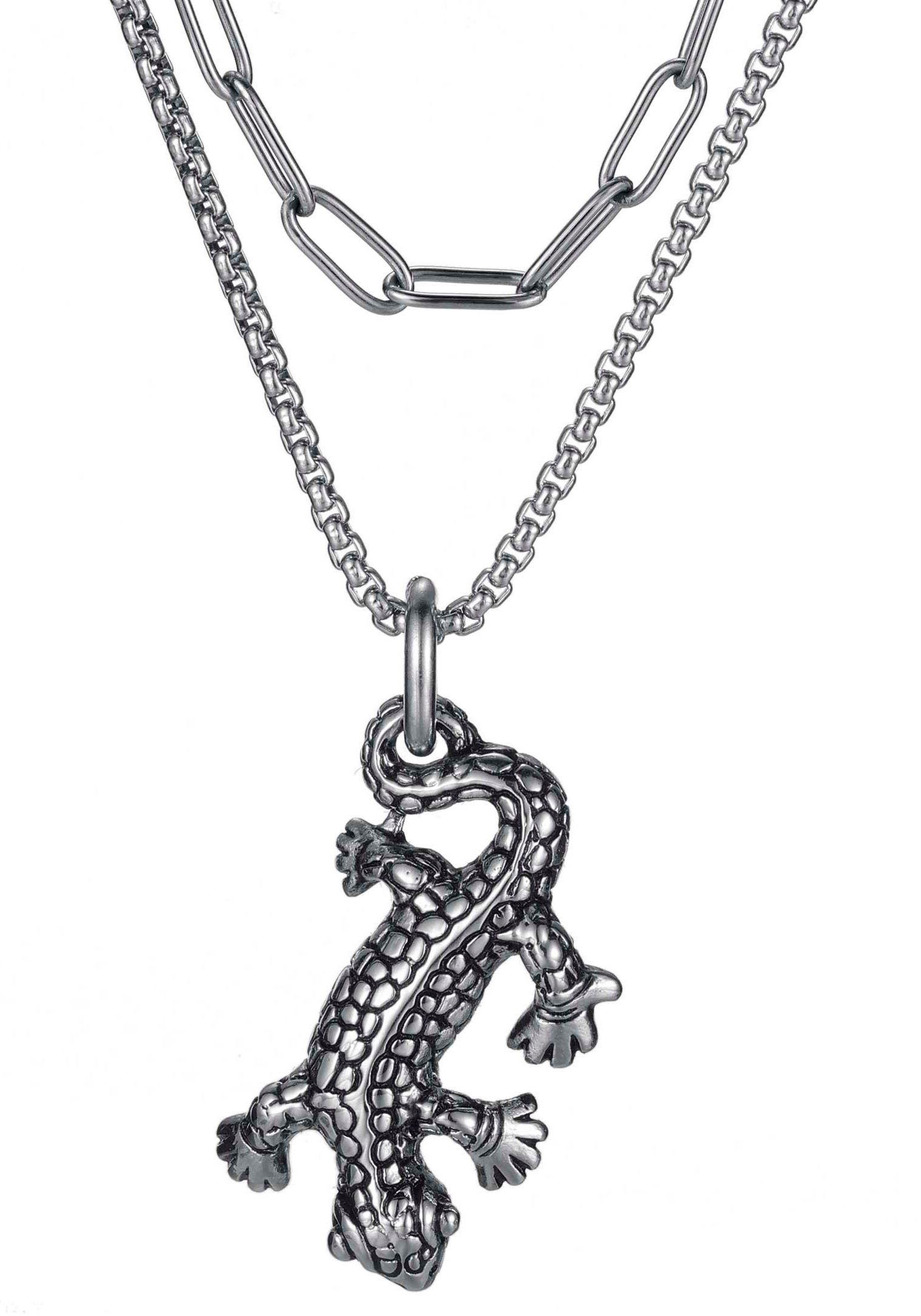 Firetti Kette mit Anhänger »Schmuck Geschenk Gecko«, (Set, 1 tlg.) von Firetti