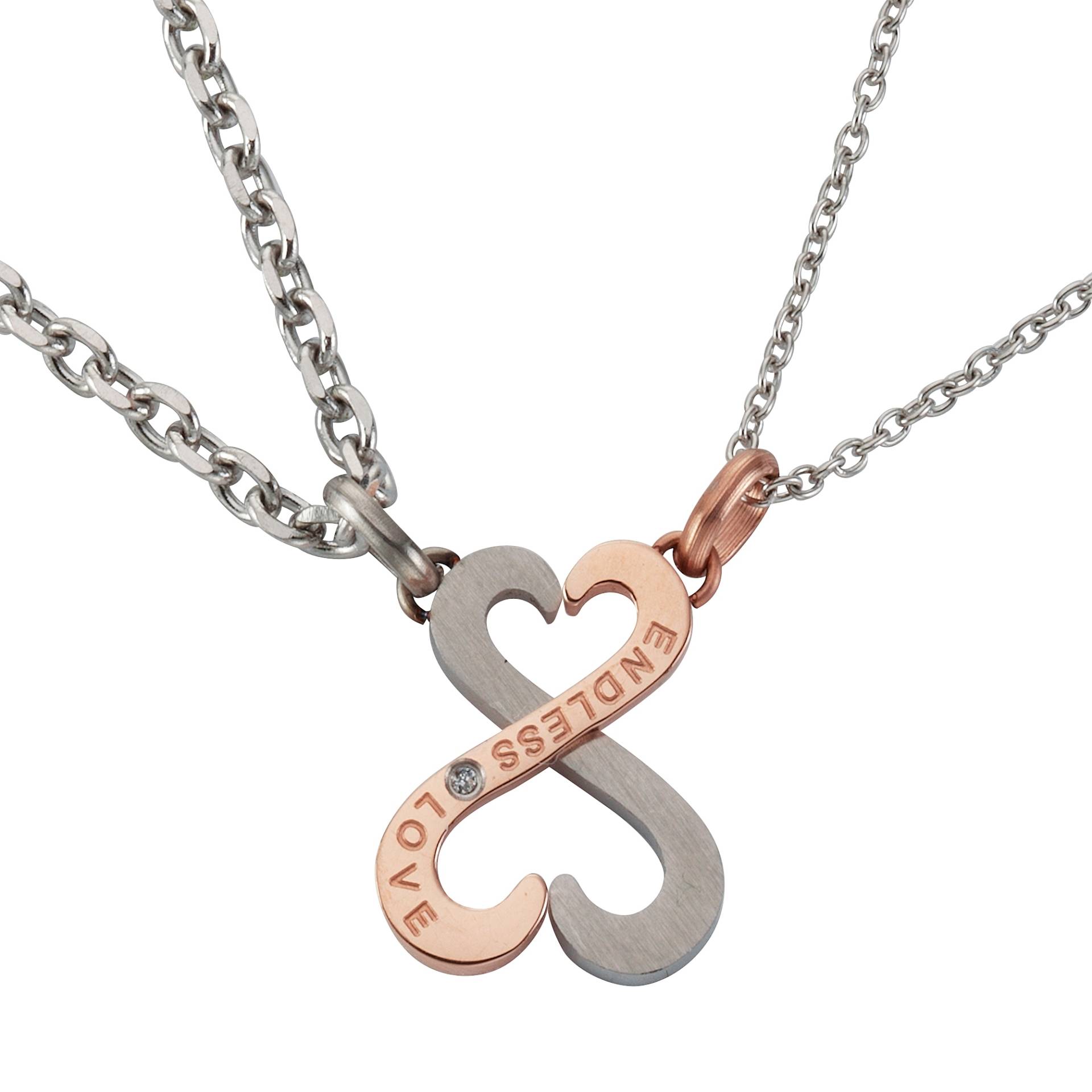 Firetti Kette und Anhänger Set »Multipack Schmuck Geschenk Halskette LIEBE "ENDLESS LOVE"«, (4 tlg.) von Firetti