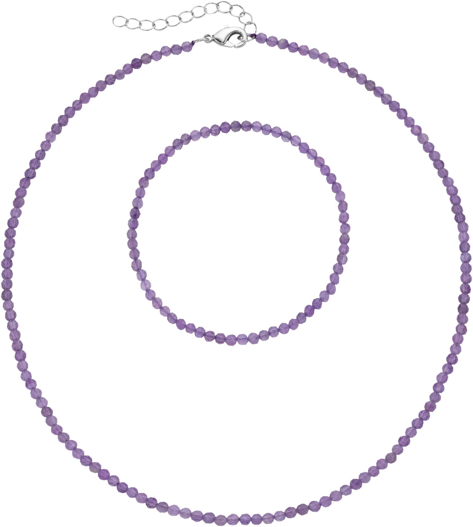 Firetti Ketten und Armband Set »Multipack Schmuck Geschenk Armkette Halskette«, (Set, 2 tlg.), facettierte Edelsteine von Firetti