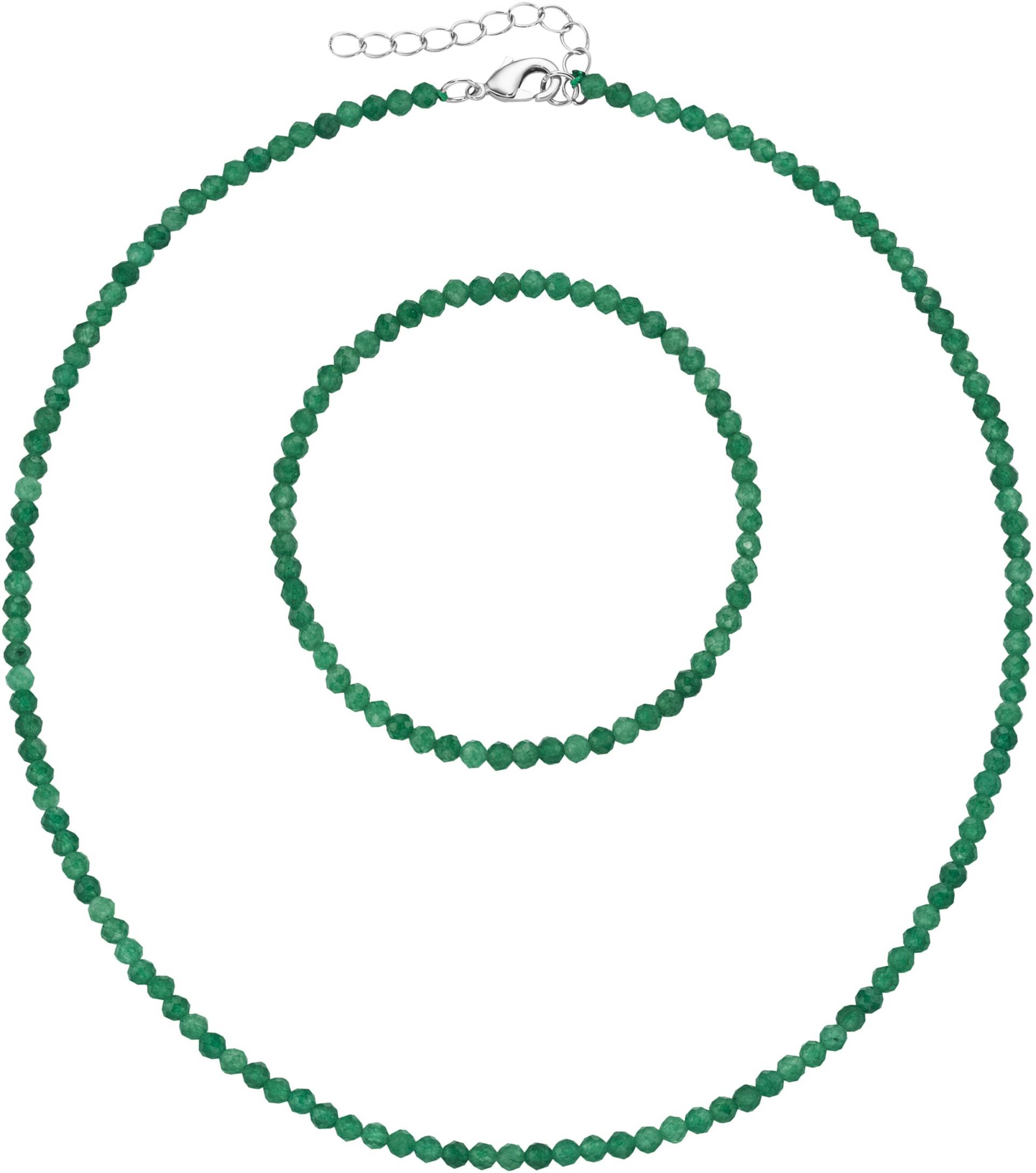 Firetti Ketten und Armband Set »Multipack Schmuck Geschenk Armkette Halskette«, (Set, 2 tlg.), facettierte Edelsteine von Firetti