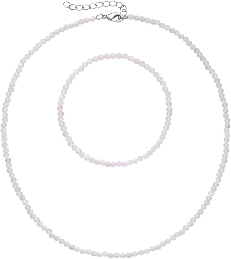 Firetti Ketten und Armband Set »Multipack Schmuck Geschenk Armkette Halskette«, (Set, 2 tlg.), facettierte Edelsteine von Firetti