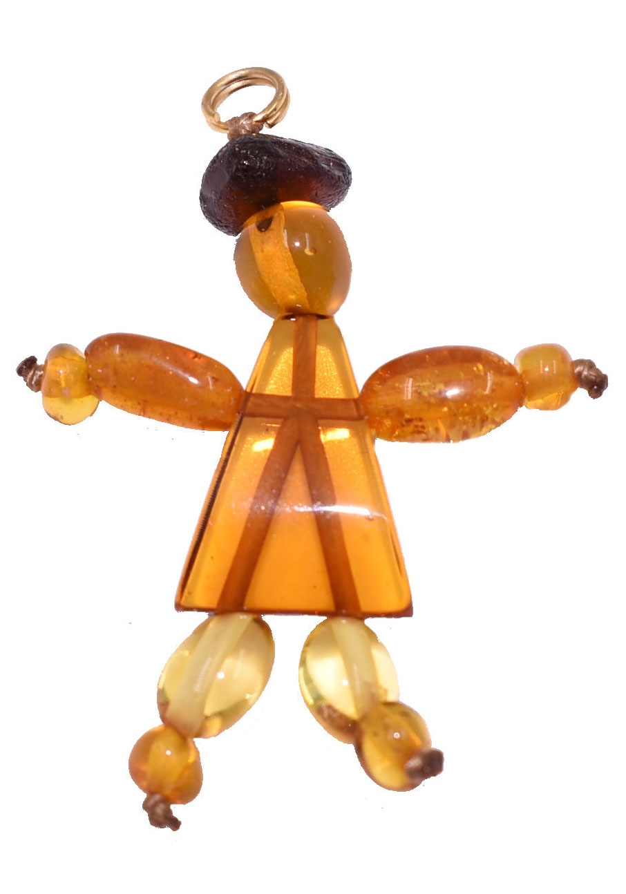 Firetti Kettenanhänger »Schmuck Geschenk Halsschmuck Anhänger für Halskette Bernstein Puppe«, Made in Germany - mit Bernstein Firetti Kettenanhänger »Schmuck Geschenk Halsschmuck Anhänger für Halskette Bernstein Puppe«, Made in Germany - mit Bernstein von Firetti