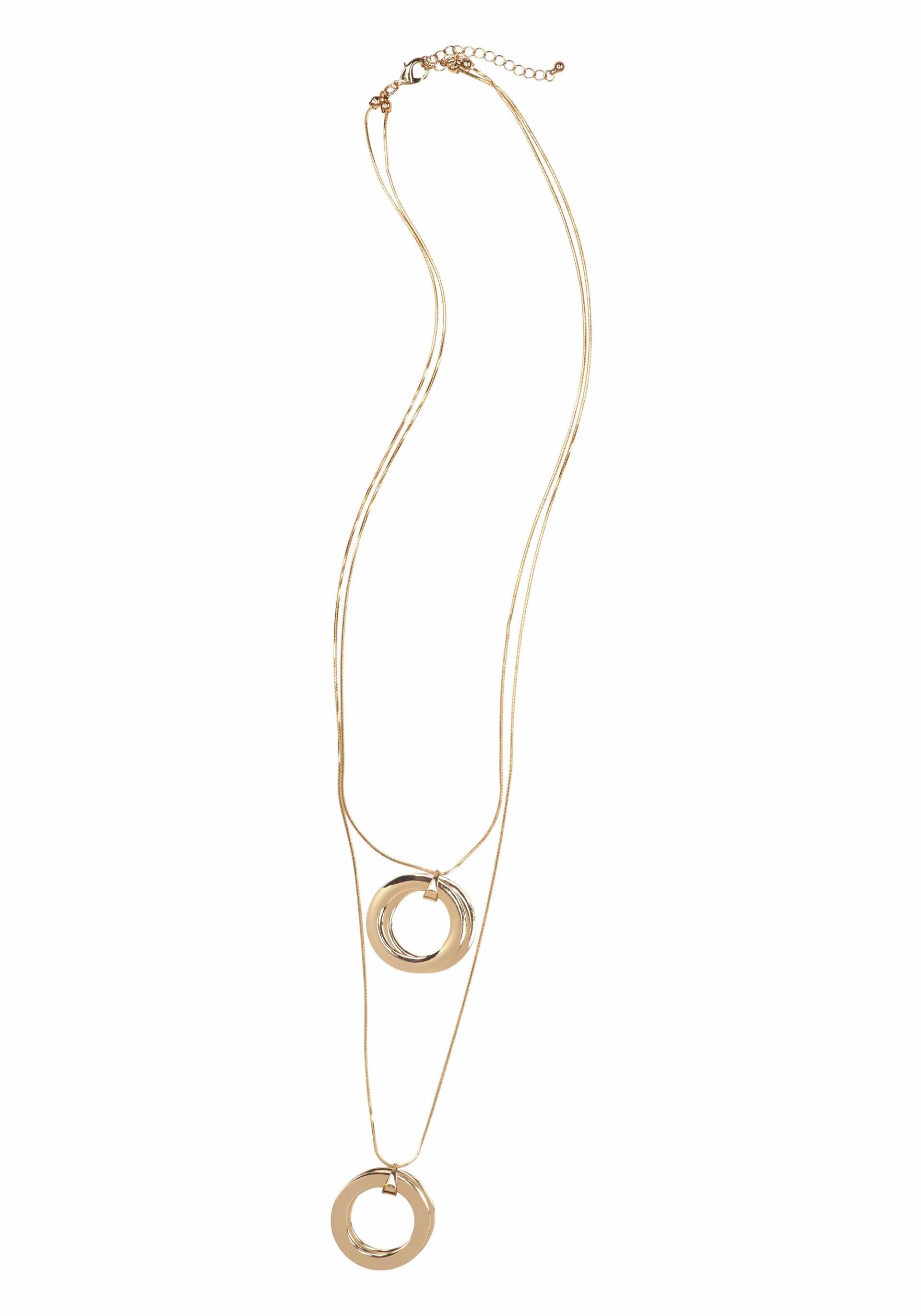 Firetti Lange Kette »2 rhg., mit je doppelten Ringanhänger, glanz« Firetti Lange Kette »2 rhg., mit je doppelten Ringanhänger, glanz« von Firetti