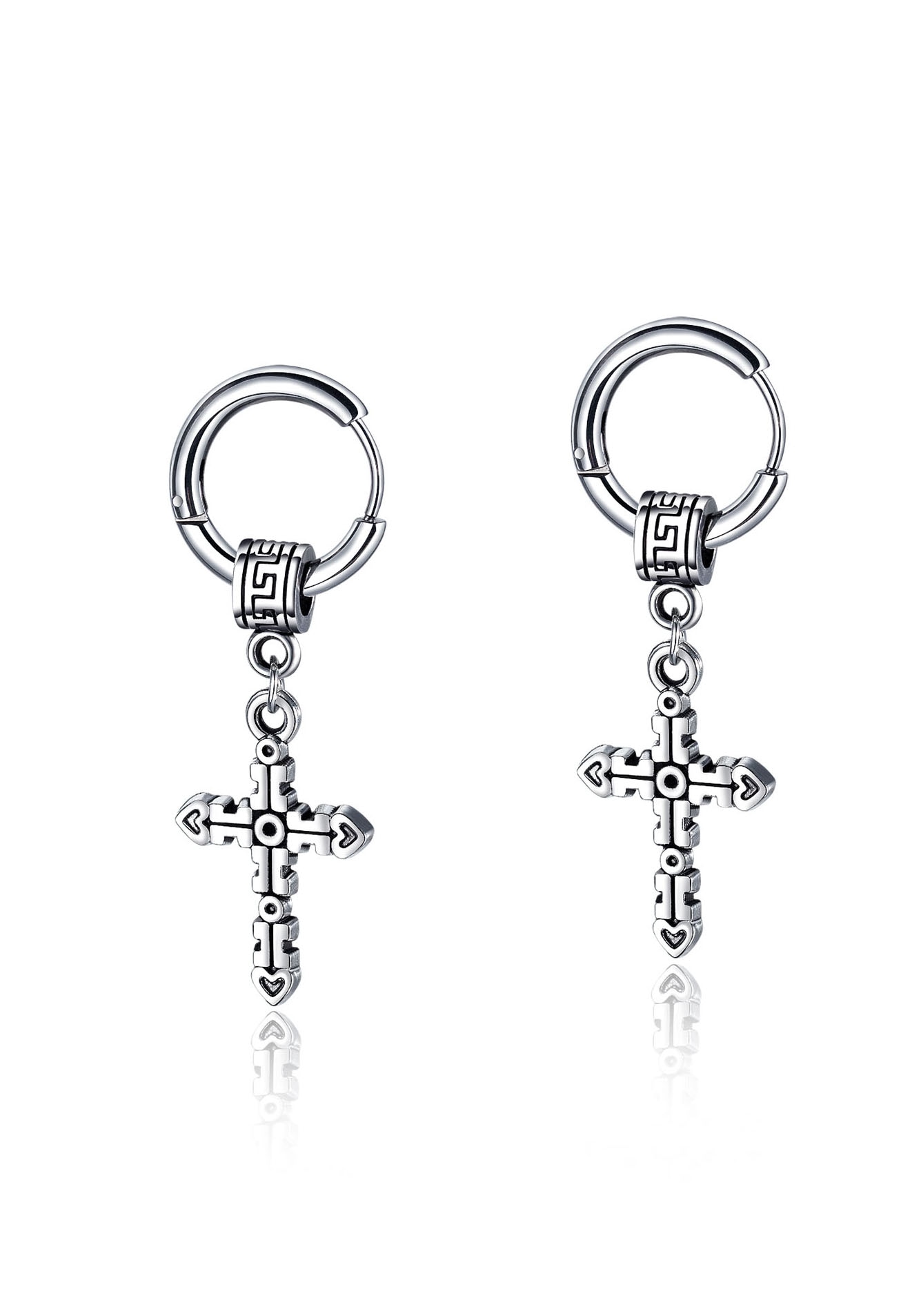Firetti Paar Creolen »Schmuck Geschenk Kreuz«, Einhänger abnehmbar von Firetti
