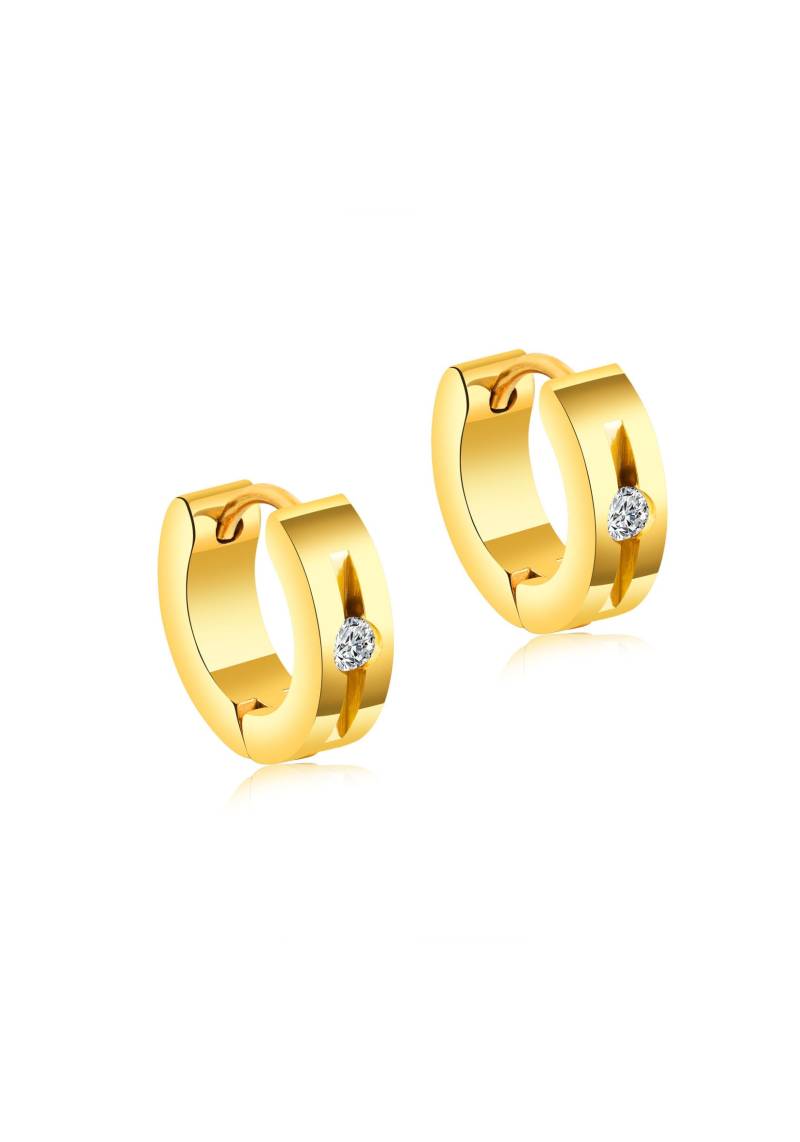 Firetti Paar Creolen »Schmuck Geschenk Glamour, klassisch«, mit Zirkonia (synth.) von Firetti
