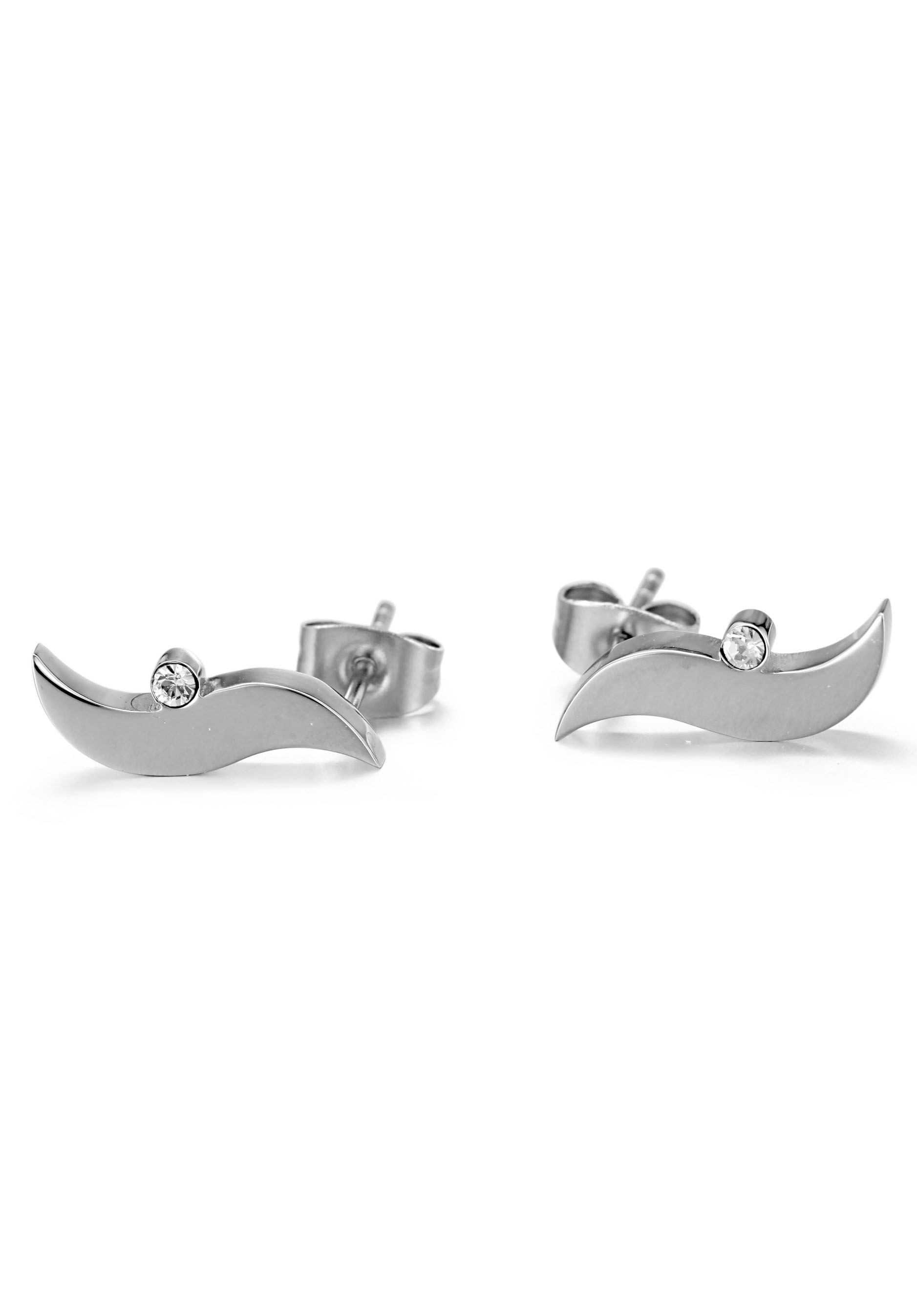 Firetti Paar Ohrstecker »Schmuck Geschenk Ohrschmuck Titan Welle«, mit Zirkonia (synth.) Firetti Paar Ohrstecker »Schmuck Geschenk Ohrschmuck Titan Welle«, mit Zirkonia (synth.) von Firetti