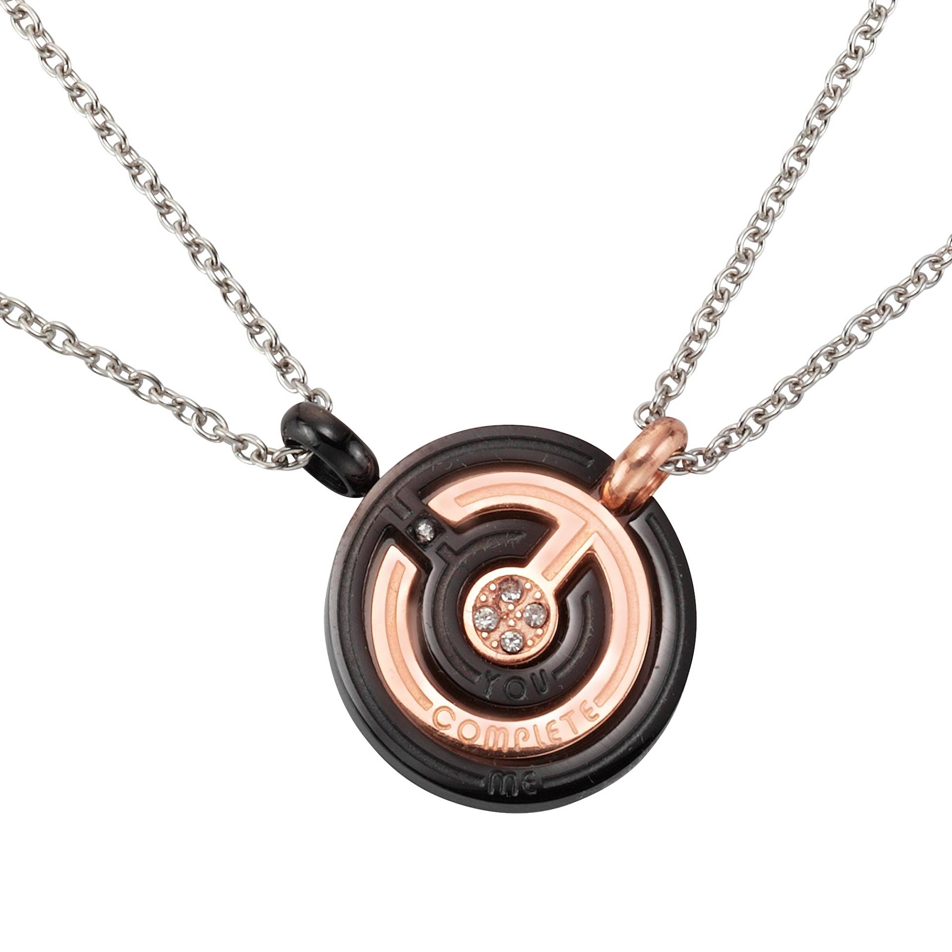 Firetti Schmuckset »Multipack Schmuck Geschenk Halsketten LIEBE«, (4 tlg.), mit Zirkonia (synth.) von Firetti