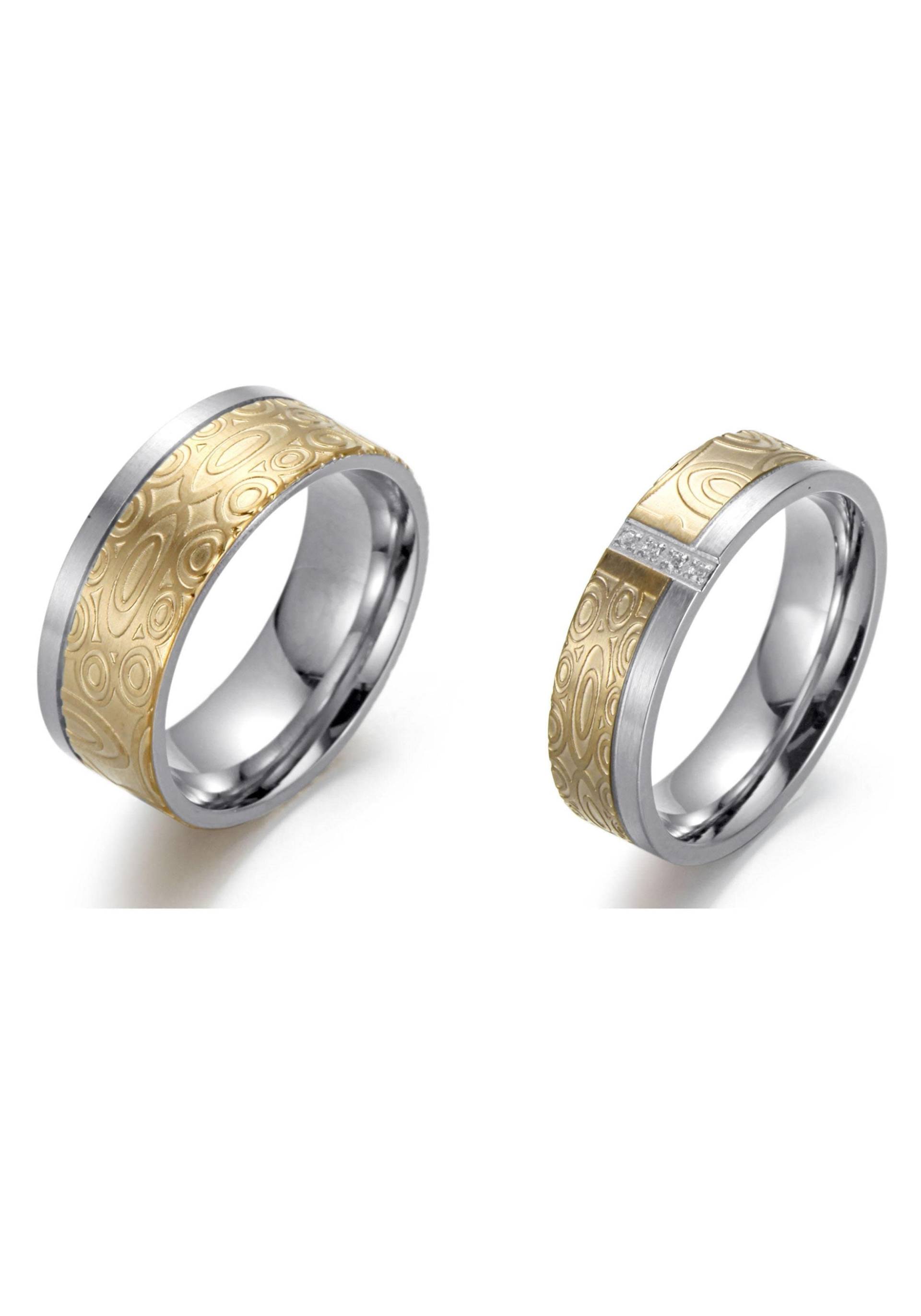 Firetti Fingerring »Schmuck Geschenk bicolor, ca. 6,0 mm«, mit Zirkonia (synth.) von Firetti