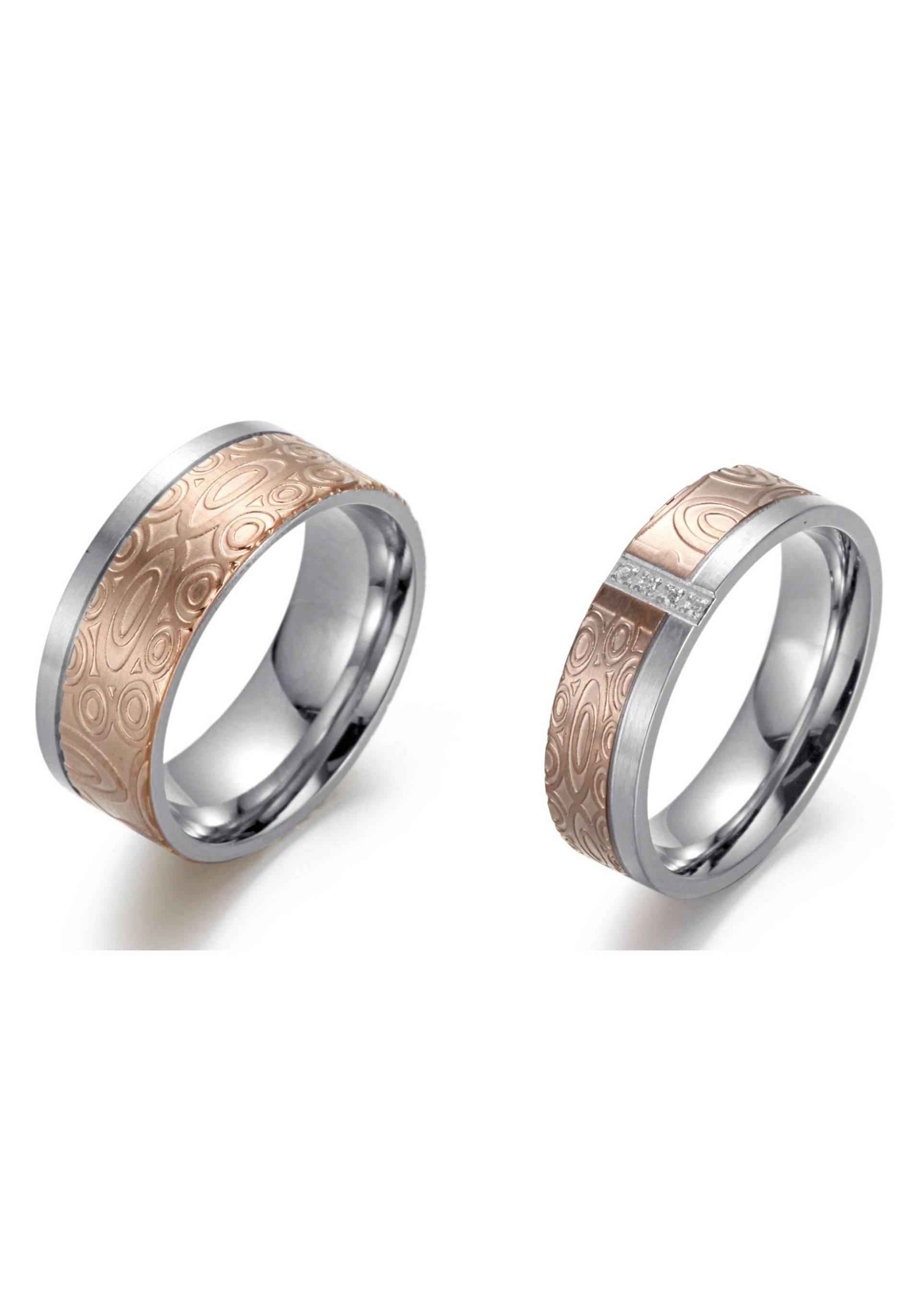 Firetti Trauring »Schmuck Geschenk "LIEBE" bicolor, ca. 6,0mm breit, ca. 8,0mm breit«, wahlweise mit oder ohne Zirkonia (synth.) Firetti Trauring »Schmuck Geschenk "LIEBE" bicolor, ca. 6,0mm breit, ca. 8,0mm breit«, wahlweise mit oder ohne Zirkonia (synth.) von Firetti