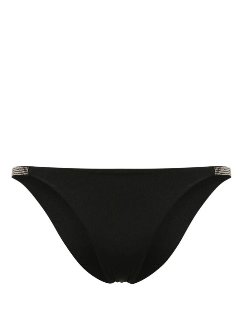 Fisico crystal-embellished bikini bottom - Black von Fisico