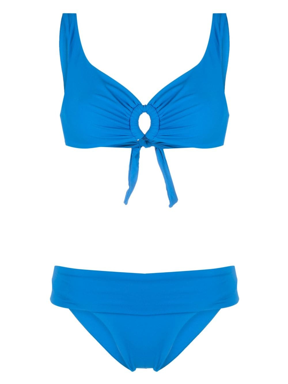 Fisico disc-detail logo-patch bikini - Blue von Fisico