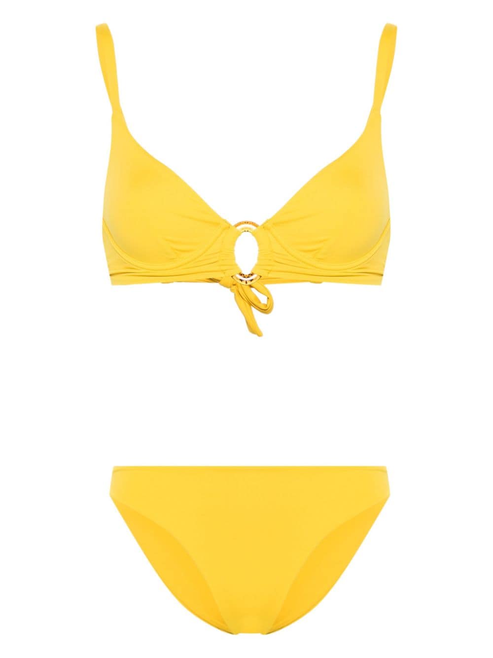 Fisico ring-embellished bikini - Yellow von Fisico