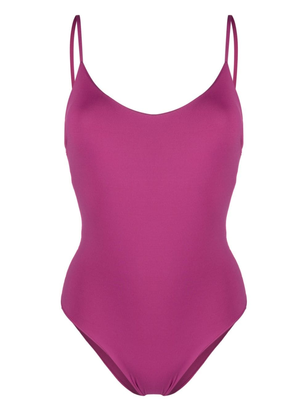 Fisico ruched V-back one-piece - Purple von Fisico