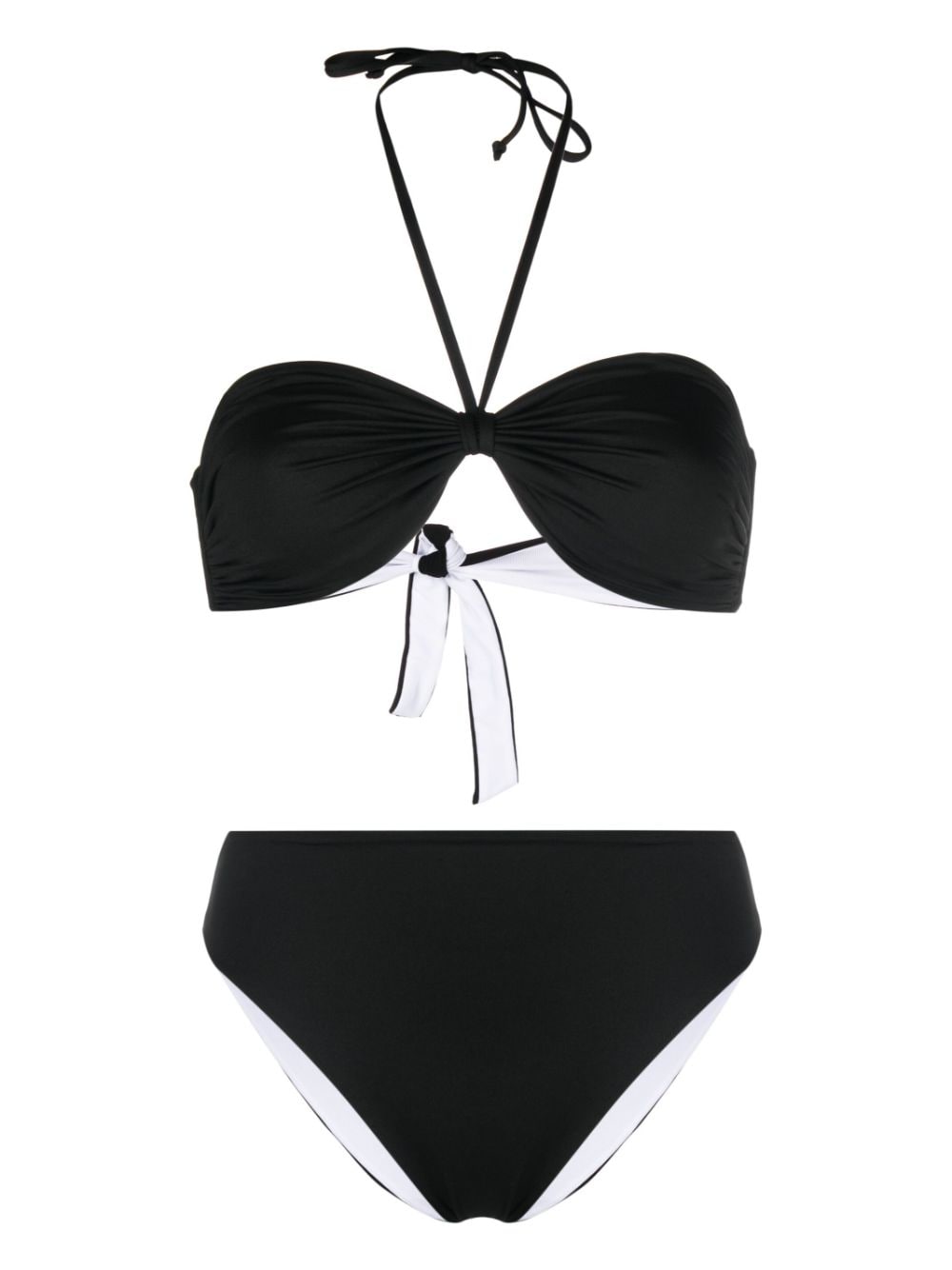 Fisico sweetheart-neck bikini set - Black von Fisico