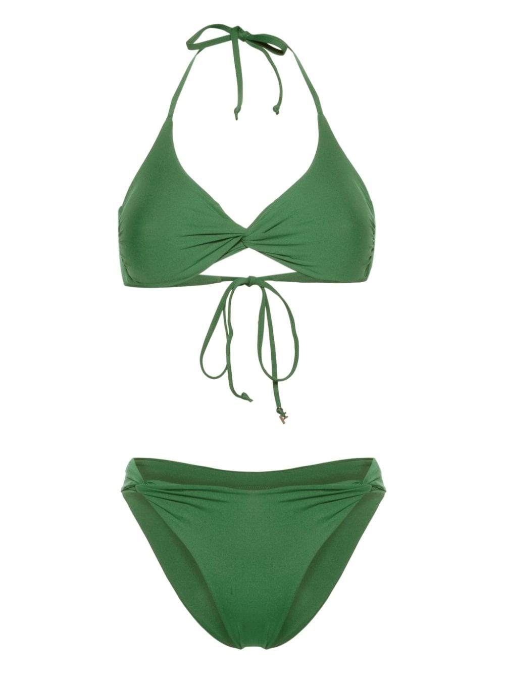 Fisico twist-detailing bikini set - Green von Fisico